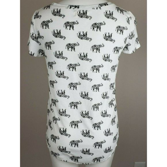 Hollister White Elephant T-Shirt Tee S Pocket EUC - Picture 2 of 3